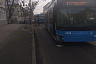 В Саратове иномарка протаранила троллейбус и вылетела на тротуар