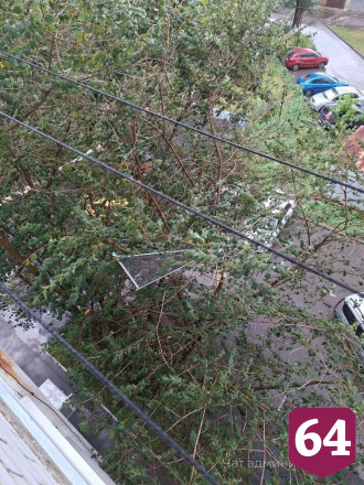 Жители рассказали о последствиях выпадения града с куриное яйцо в Энгельсе