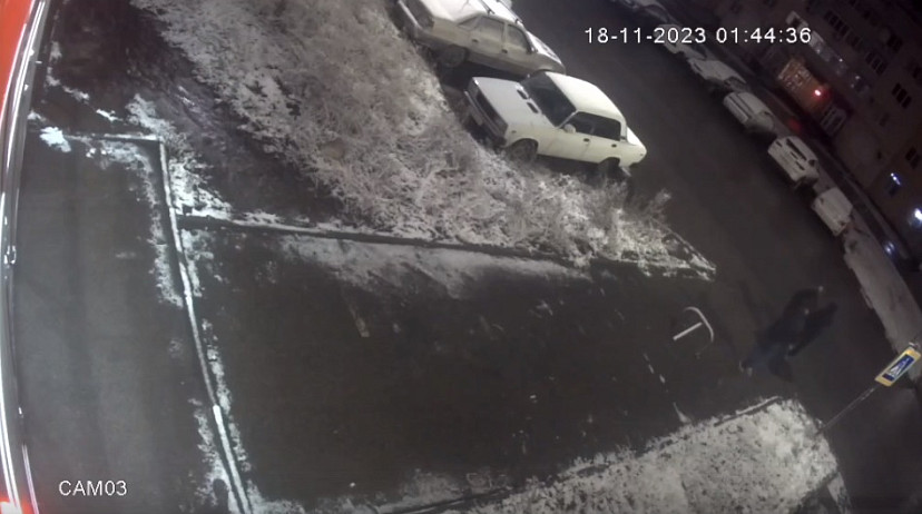 В Саратове автоворы попали на камеру видеонаблюдения
