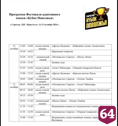 Саратовские хоккеисты завоевали золото и бронзу Кубка Поволжья