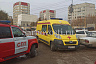 В Саратове пожарные пробрались на полыхающий балкон по лестнице