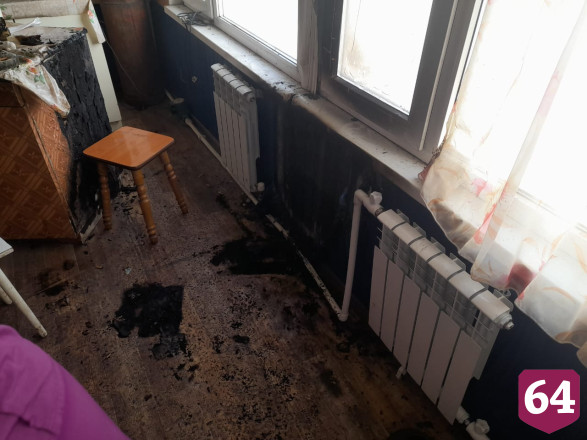 Под Саратовом жена спасла загоревшегося супруга