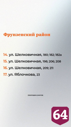 Опубликован список требующих ремонта дворов Саратова