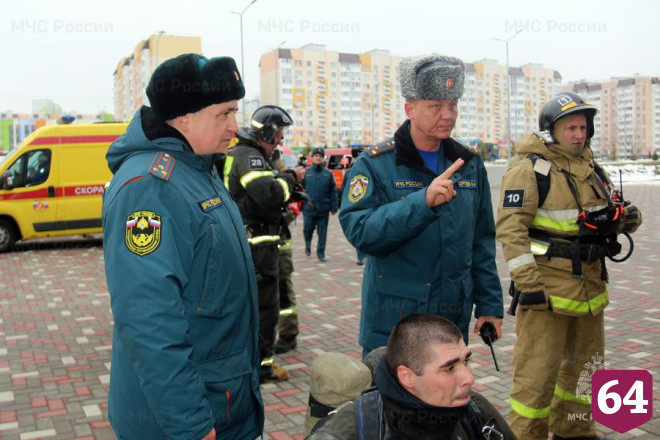 Пять человек спасли на «пожаре» во Дворце водных видов спорта