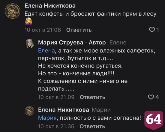 В лесах Саратовской области активизировались гадюки и любители мусорить 