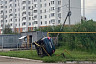 В Энгельсе автомобиль снес газовую трубу