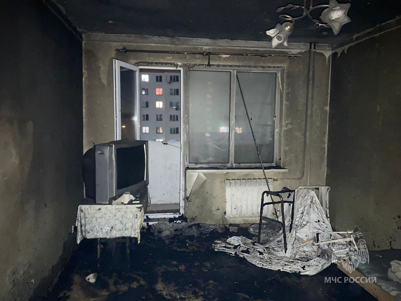 В Энгельсе на пожаре из-за обогревателя погиб мужчина 