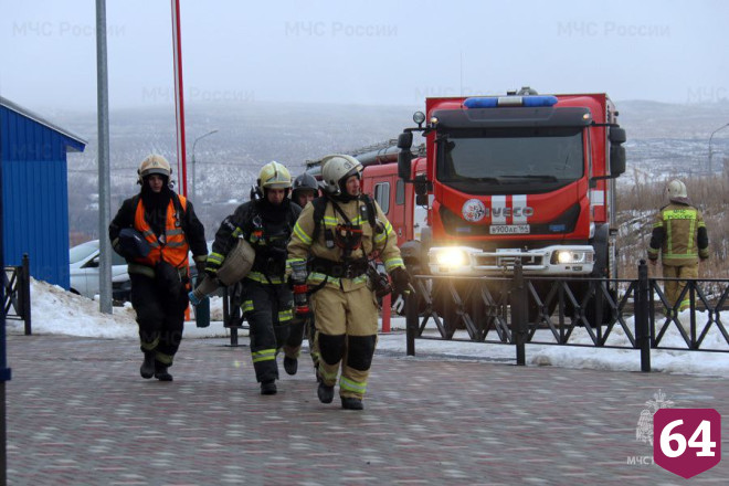 Пять человек спасли на «пожаре» во Дворце водных видов спорта