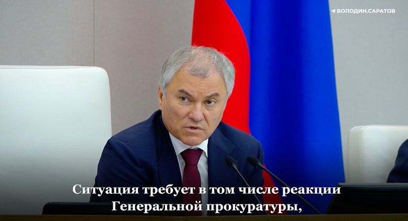 Вячеслав Володин призвал прокуратуру заняться обмелением Волги