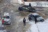 В Саратове автомобили вмерзли в канализационные стоки