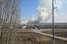 Летный городок заволокло дымом из-за возгорания камыша