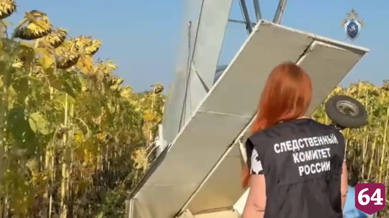 В Саратовской области после столкновения с ЛЭП рухнул самолет