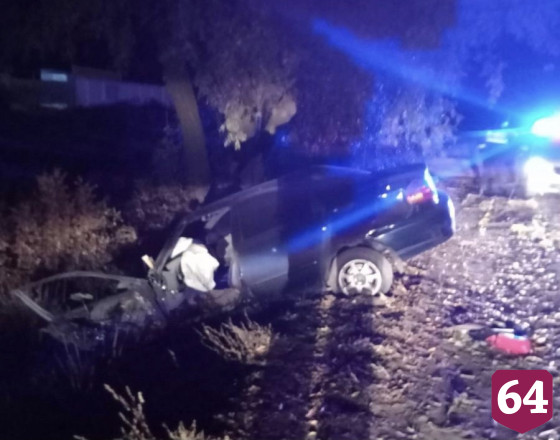 Водитель иномарки покалечился при съезде в кювет на трассе