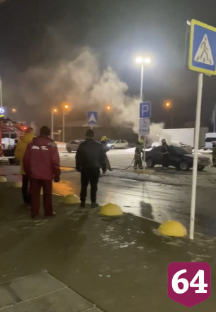 На парковке «Ленты» сгорела «Ауди»