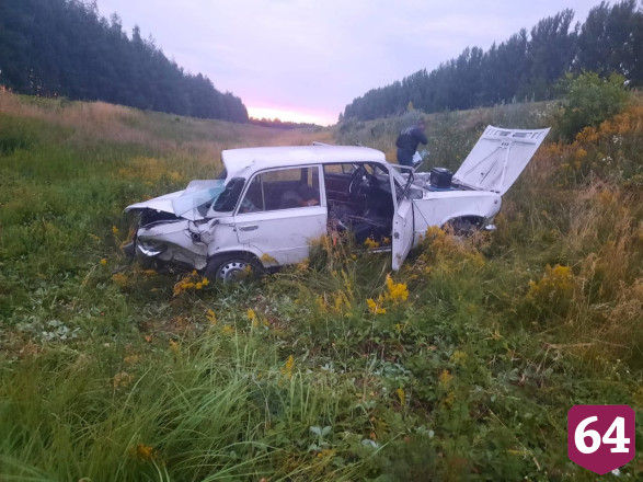 Под Красными Гривками перевернулись «Жигули» 
