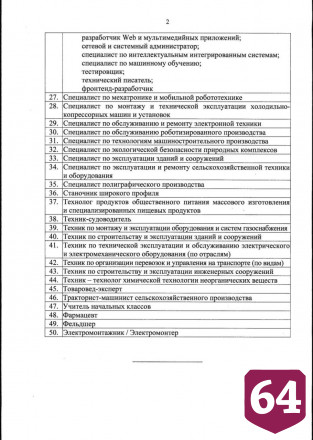 Названы самые востребованные профессии в Саратовской области
