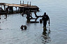 В Саратове водолазы обследуют дно в районе будущей набережной 