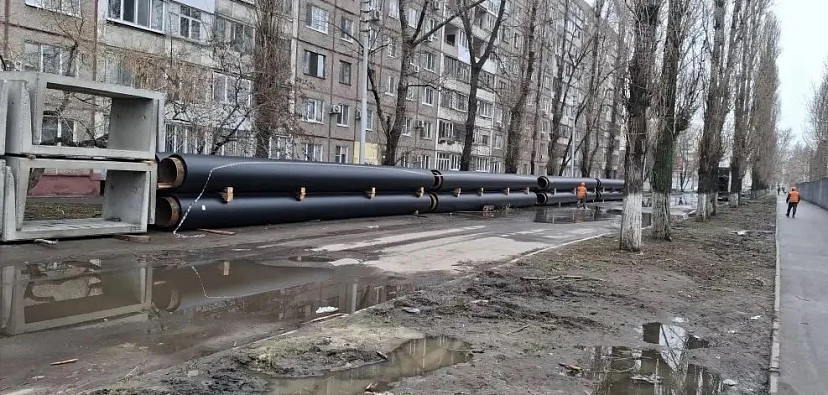 Саратовские энергетики модернизируют теплотрассу на улице Степана Разина