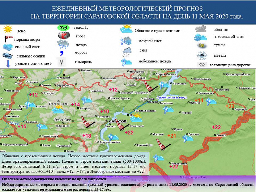 В Саратовской области станет прохладнее