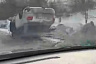 На подъезде к Саратову автомобиль опрокинулся на крышу