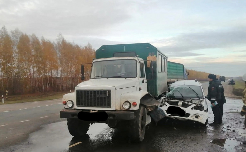 Два человека пострадали в ДТП с грузовиком на трассе 