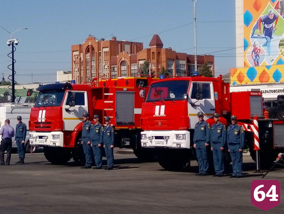 В центре Саратова роботы тушили пожар 