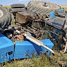 В Саратовской области в аварии погиб тракторист