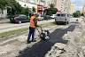 В Авиаторе начали асфальтировать дорогу