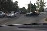 В ходе тройного ДТП ассенизаторская машина опрокинулась на бок 