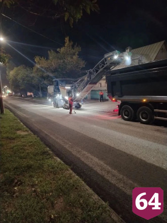 В Саратове завершается ремонт участка дороги по проспекту Строителей