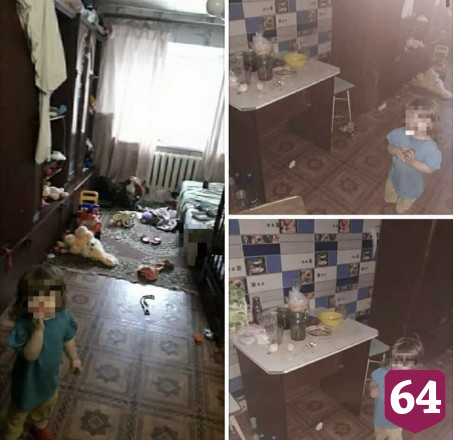 В Саратове 2-летняя девочка живет в антисанитарии с  пьющей матерью