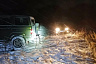 Автоледи на «Калине» застряла ночью в снежном поле 