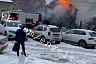 В центре Энгельса полыхал двухэтажный дом