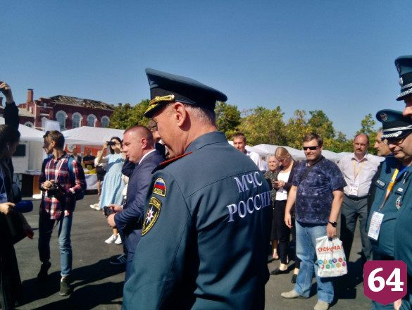 В центре Саратова роботы тушили пожар 