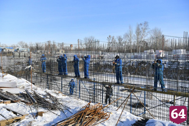 В противотуберкулезном диспансере возводят стены лечебных корпусов