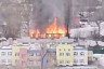 В Саратове сгорел двухэтажный дом