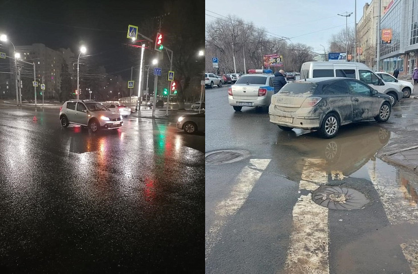 В Саратове иномарки сбили двух женщин