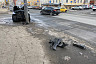 В Саратове «БМВ» протаранил столб