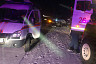 На саратовской трассе в снегопад столкнулись два автомобиля