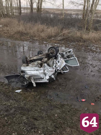 Трое молодых людей покалечились в слетевшей в кювет «Приоре»