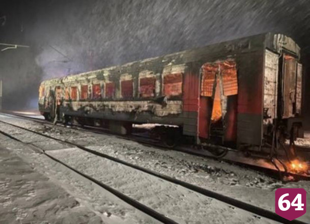 Под Саратовом горел головной вагон электрички