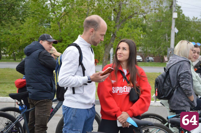 В Саратовской области победный велопробег поддержали 250 жителей