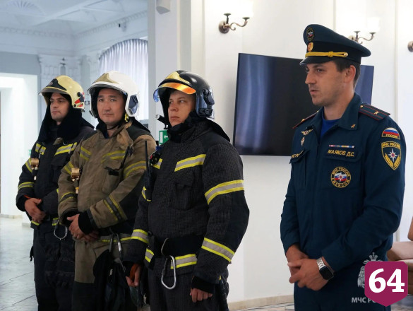 В Саратове пожарные «тушили» здание научной библиотеки