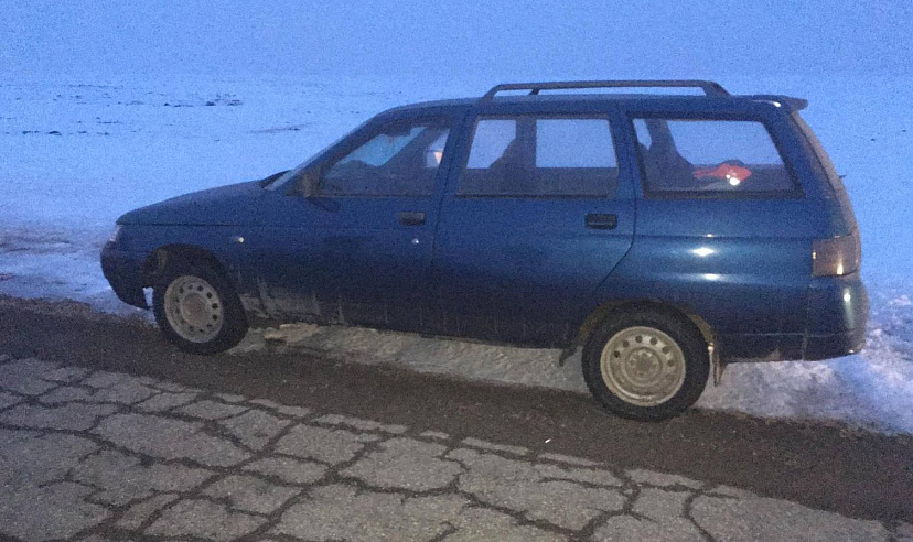 Угонщик бросил на трассе заглохшую «Ладу»