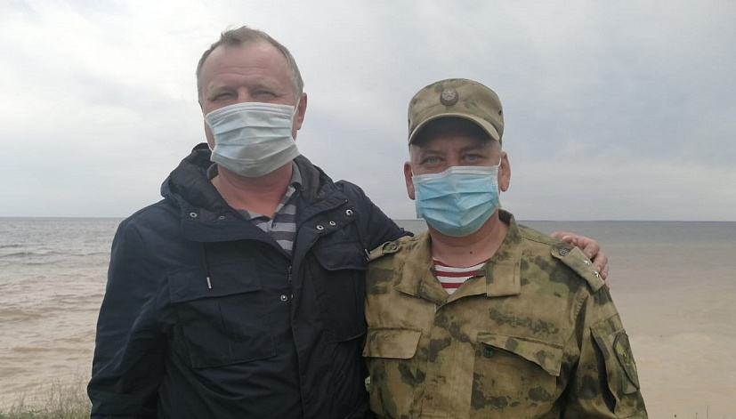 Боец Росгвардии спас тонущего рыбака 