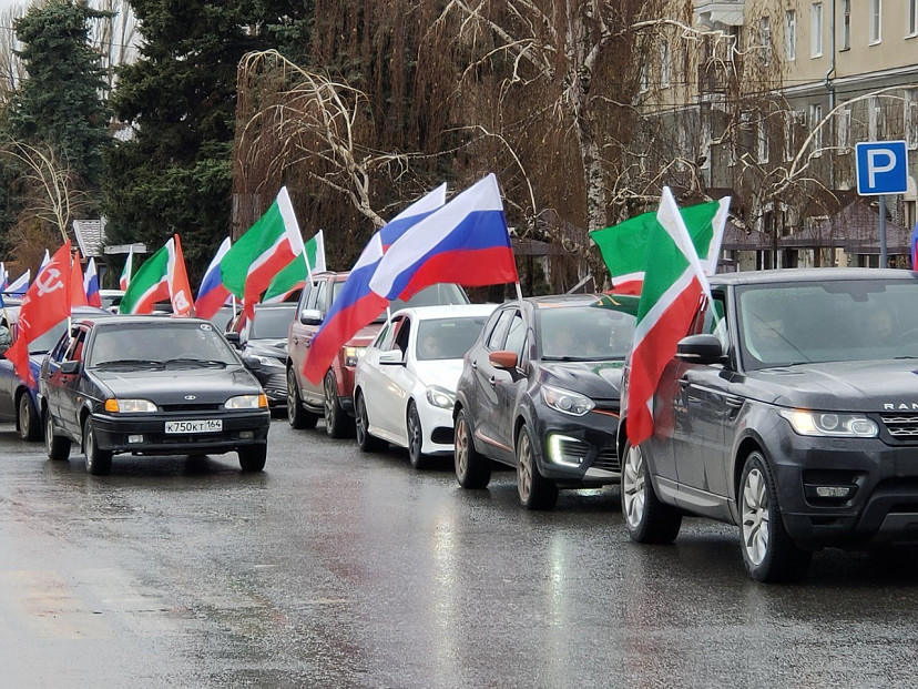Маршрут автопробега Z в Саратове составил 90 км