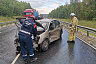 В массовой аварии на саратовской трассе пострадали три человека