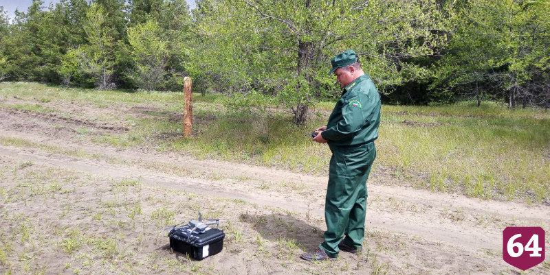 В лесу под Саратовом квадрокоптер помог найти грибника 