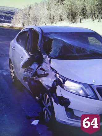 Автоледи попала в больницу после ДТП с фурой на трассе
