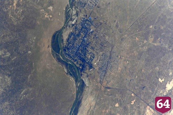 Опубликовано фото Саратова и Энгельса из космоса 